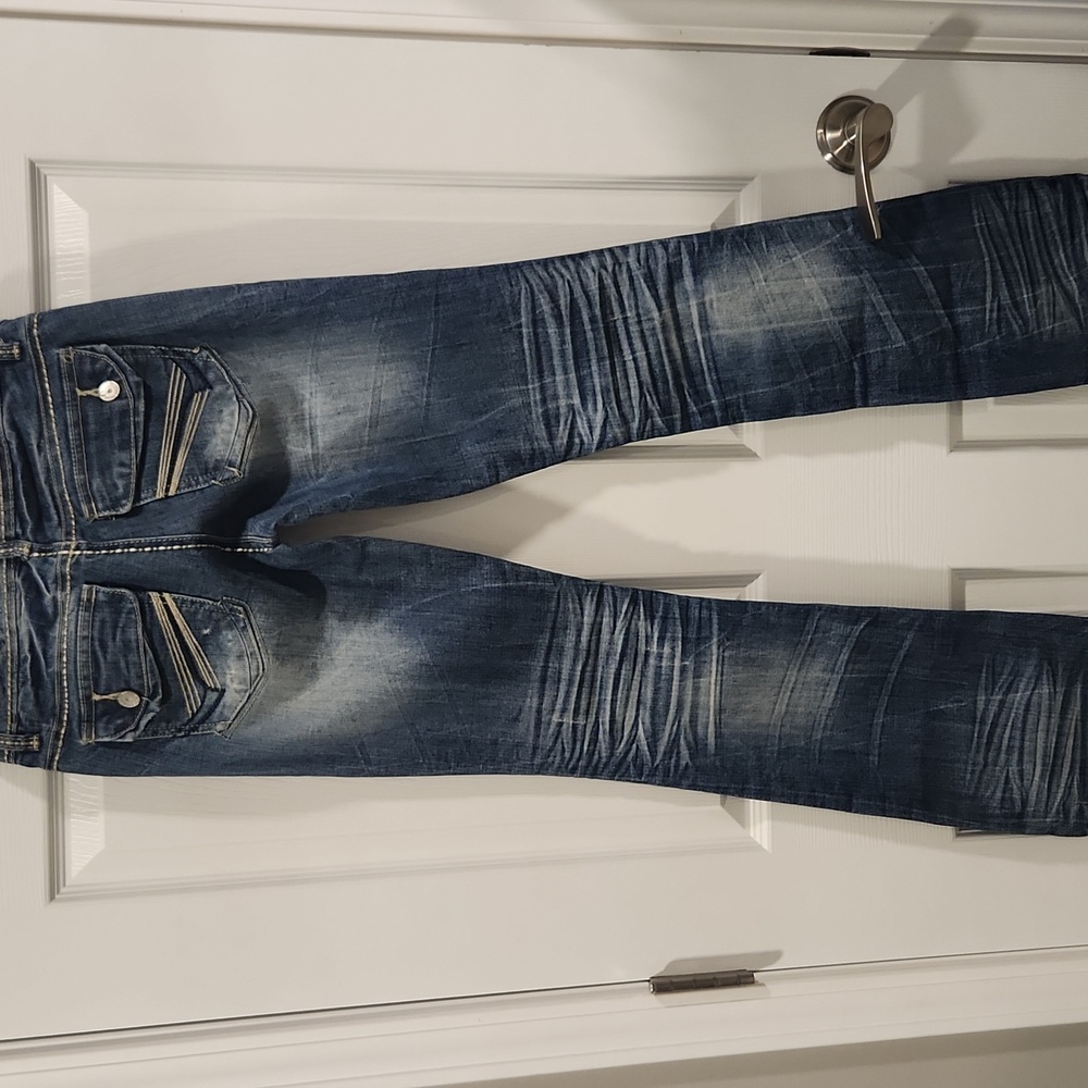 Almost Famous Women's Blue Jeans - Picture 8 of 10
